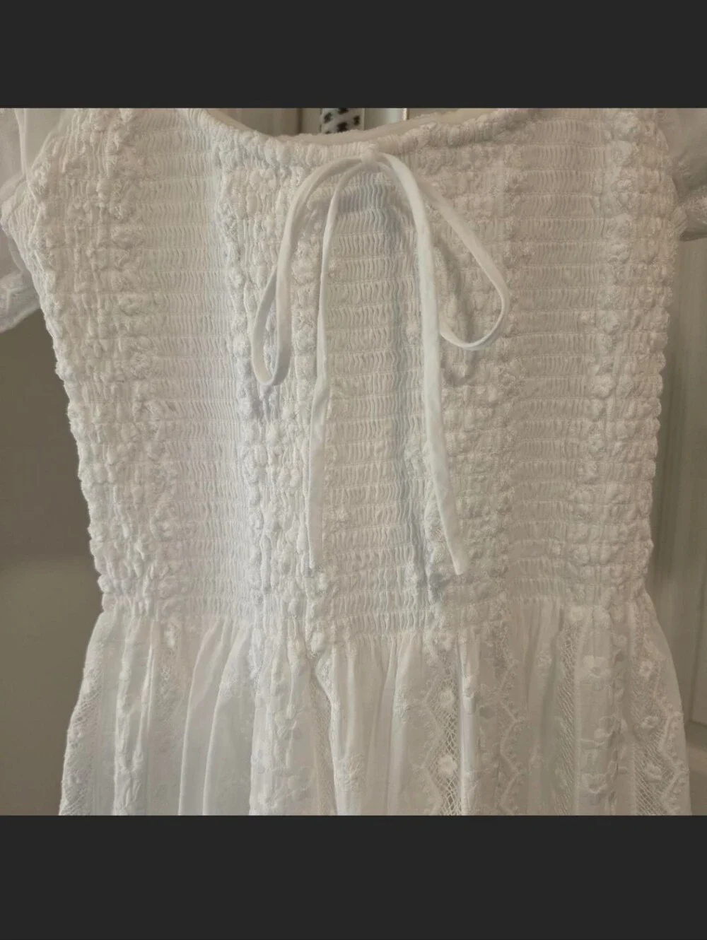 Hill House Madeline Nap Dress — White Broaderie Viole Puff-Sleeve Maxi